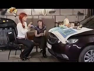 Прикол,мужики, вот так нужно приходить в гараж