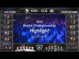 [게임코치] 2015 롤드컵 하이라이트 Group A #05 KOO vs CLG (LoL World Championship 2015 Highlight)