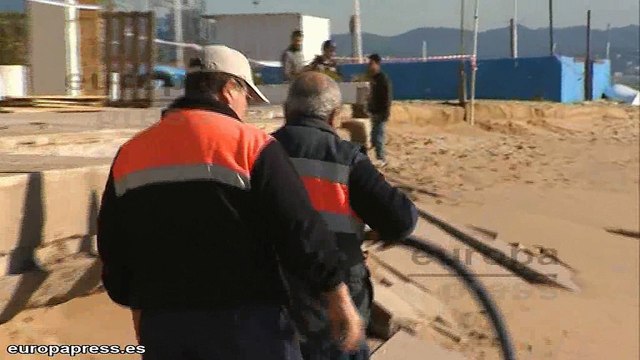 El temporal causa destrozos en el Maresme