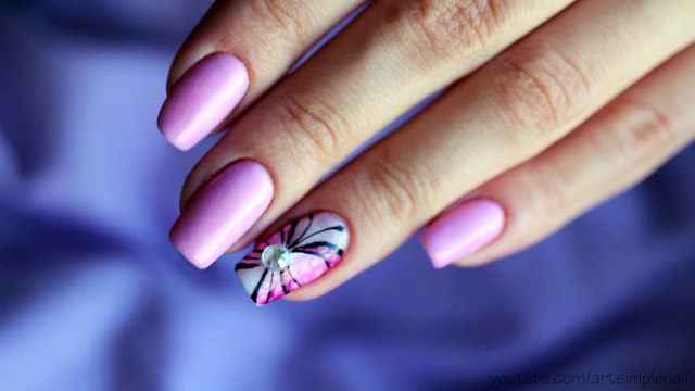 Маникюр Бабочка гель-лаками МАСТЕР-КЛАСС. Дизайн ногтей на гель лаке Butterfly Nail Art Gel