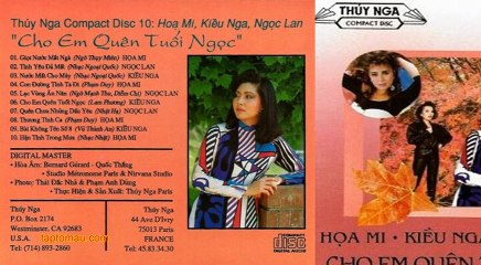 [CD gốc] Cho em quên tuổi ngọc - Thúy Nga Paris By Night