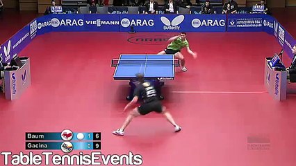 Exciting Table Tennis Showdown: Patrick Baum vs. Andrej Gacina (German League 2012/13) 🏓