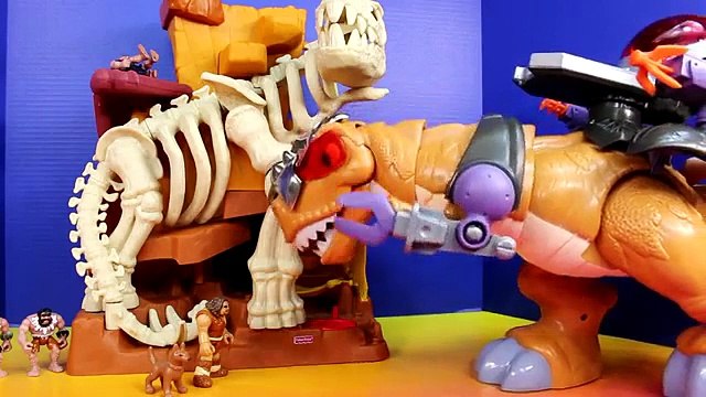 Imaginext Fisher Price Mega T Rex vs. Batman Robin and batbot Battle playset dinosaur dino