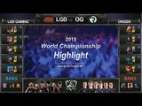 [게임코치] 2015 롤드컵 하이라이트 Group D #02 LGD vs OG (LoL World Championship 2015 Highlight)