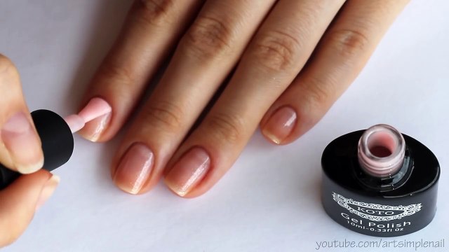 Френч и лунный маникюр ГЕЛЬ ЛАКОМ 2 в 1 Moon Nail Art and French