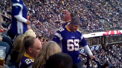 Crazy Minnesota Vikings Football Fan