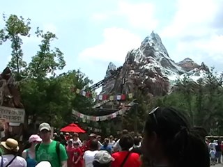 Expedition Everest Roller Coaster - Front row seats !