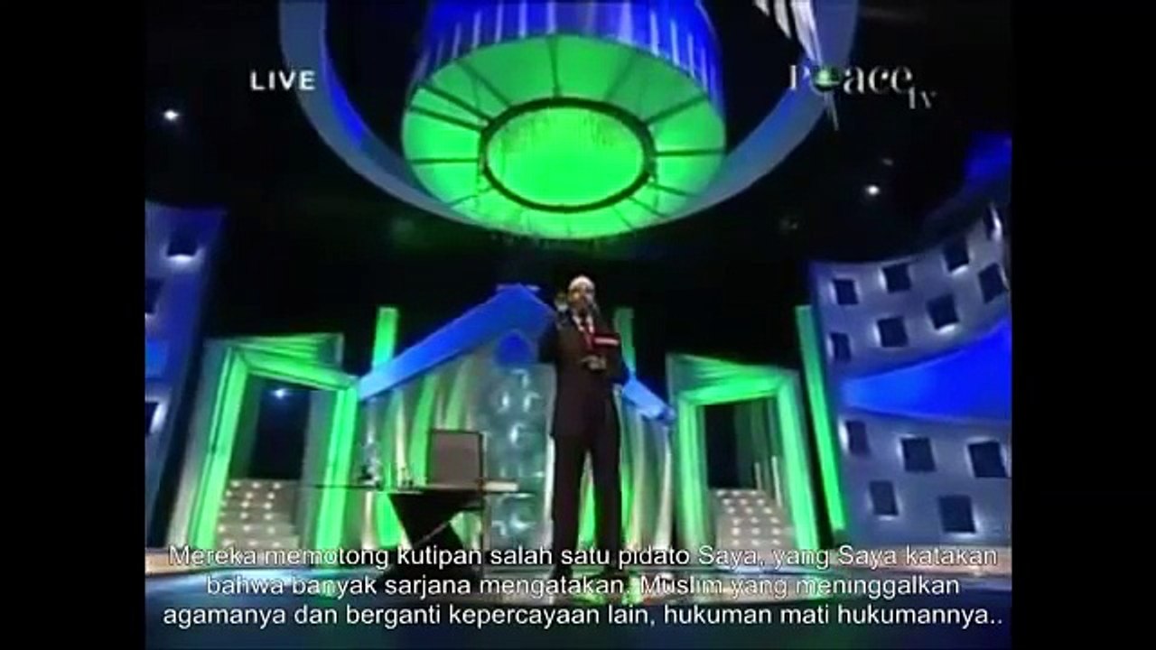 Dr. Zakir Naik Videos. Kristen Bertanya Kepada Dr Zakir Naik Apakah Orang Yang Murtad Harus Dibunuh