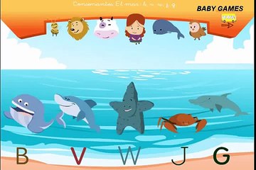 El Abecedario en español para niños - Aprende la letra B - Aprende el Abecedario - Baby Games