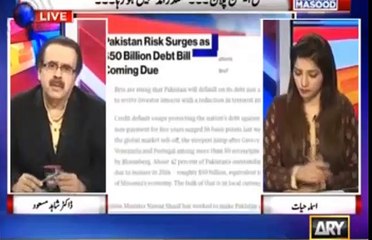 Dr Shahid Masood shows an astonishing report on Pakistan's Debt