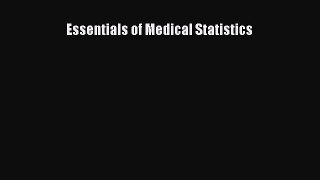Read Essentials of Medical Statistics Ebook Free