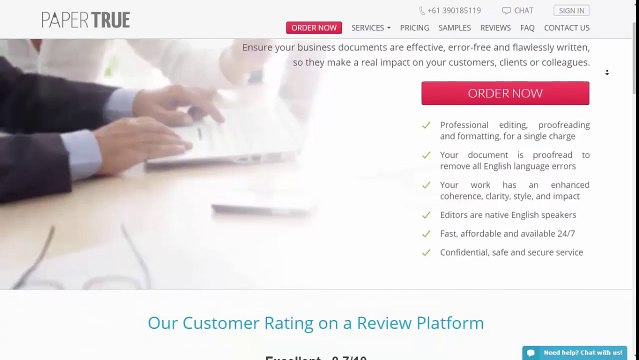 PaperTrue: Editing and Proofreading Services for Business