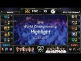 [게임코치] 2015 롤드컵 하이라이트 Group B #01 FNC vs IG (LoL World Championship 2015 Highlight)