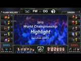 [게임코치] 2015 롤드컵 8강 하이라이트 FW vs OG #3 (LoL World Championship 2015 Highlight, Quarterfinals)