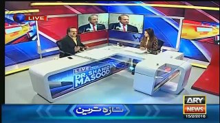 Live With Dr Shahid Masood – 15th February 2016 - Full Video