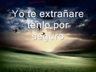 yo te extrañare