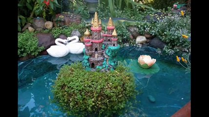 Оригинальные декоративные замки для сада