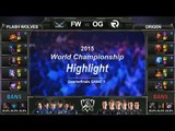 [게임코치] 2015 롤드컵 8강 하이라이트 FW vs OG #1 (World Championship 2015 Highlight, Quarterfinals) Pentakill