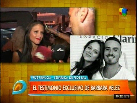 Pronto.com.ar Barbie Vélez habla de Fede Bal