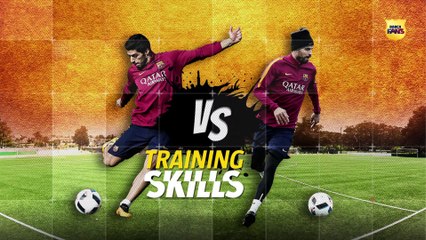 Suárez vs Piqué: shots with swerve