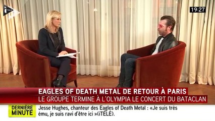 Jesse Hughes: "Est-ce que vos lois sur les armes à feu en France ont empêché cette attaque? Non"