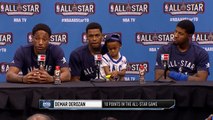 Postgame: Lowry, DeRozan and George | West vs East | February 14, 2016 | NBA All-Star Weekend 2016