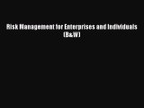 Read Risk Management for Enterprises and Individuals (B&W) Ebook Free