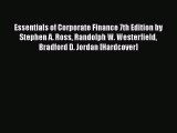 [PDF] Essentials of Corporate Finance 7th Edition by Stephen A. Ross Randolph W. Westerfield