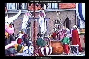 Wagen 1990  Stripfiguren op carnavalsavonturen