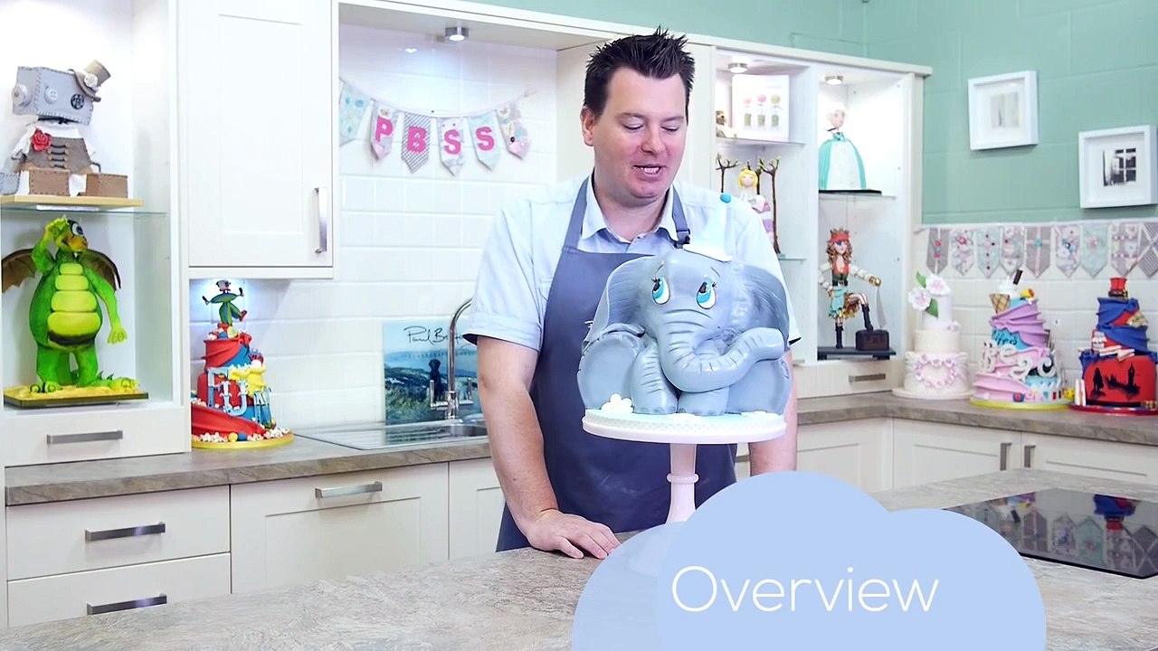 Baby Elephant Cake Preview - Paul Bradford Sugarcraft School