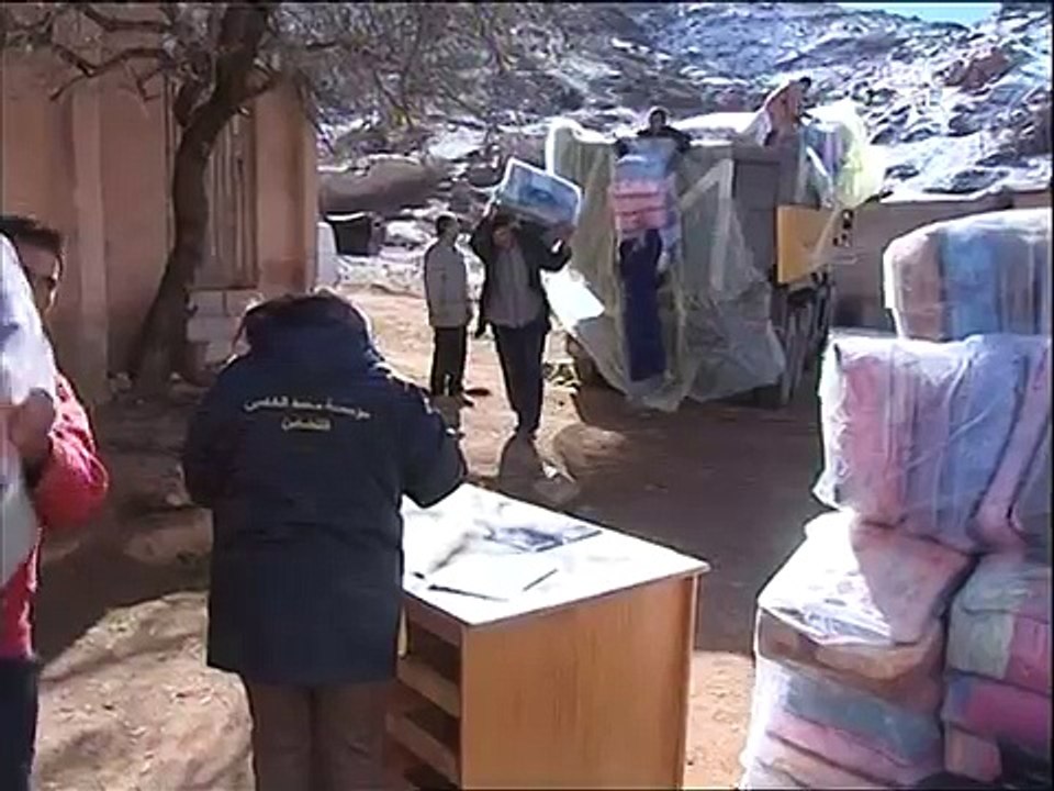 الملك محمد السادس يبعث مساعدات الى المناطق التي بها سوء احوال جوية