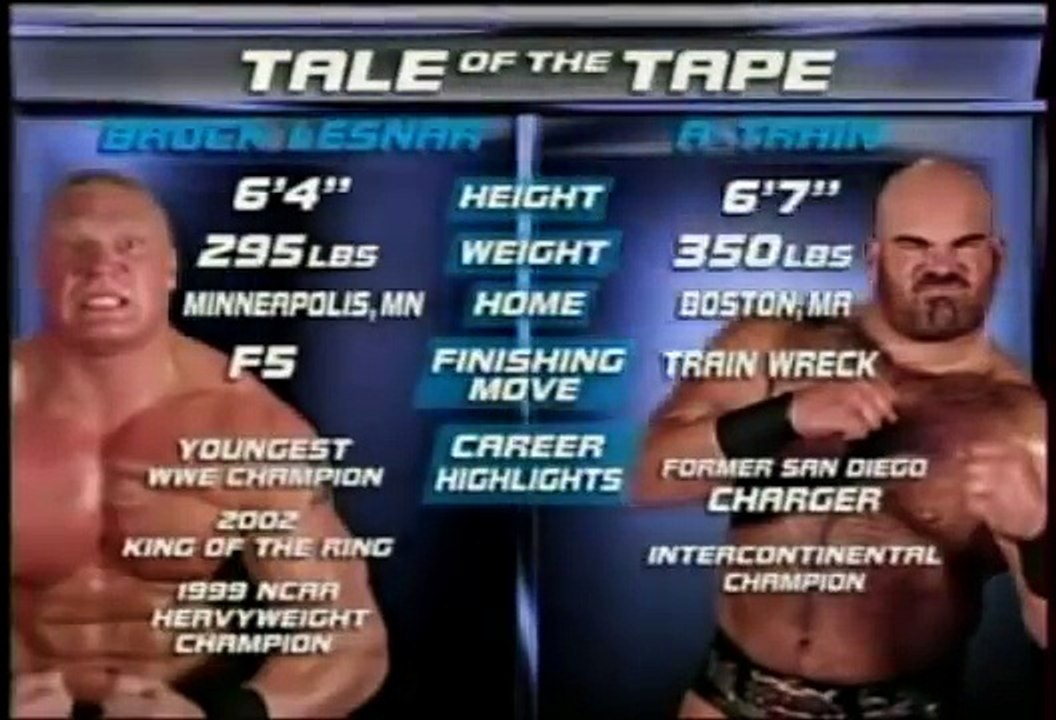 Brock Lesnar VS A Train SD, 009_01_2003