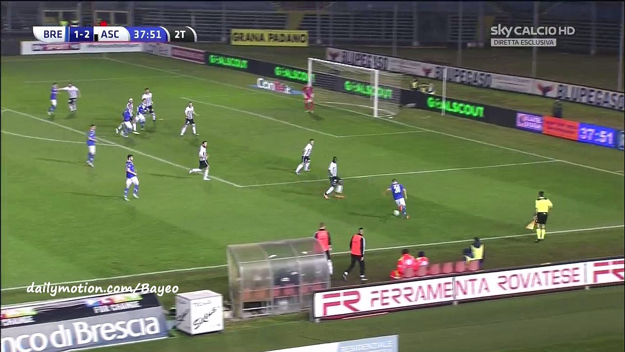 Edoardo Lancini Goal HD - Brescia 2-2 Ascoli - 15-02-2016