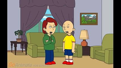 Caillou Eats The Front Door And Gets Grounded