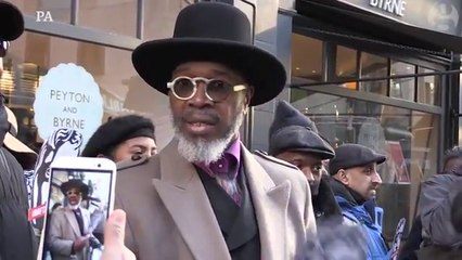 #BaftaBlackout protest takes place outside Baftas ceremony