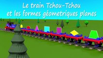 Les formes géometriques pour les tout petits. Dessin animé éducatif. Le train Tchou-Tchou.