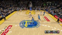 Emanuel Mudiay crosses Curry