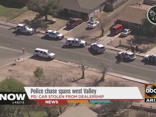 Police chase spans west Valley