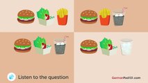 German Listening Practice - Ordering a Burger in German