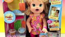 BABY ALIVE Baby Doll Super Snacks Snackin Sara Eats Play Doh and Playdough Poop Toy Video