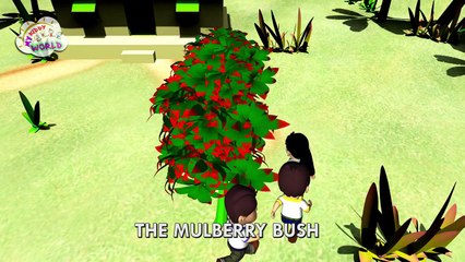 Here We Go Round The Mulberry Bush lyrics - 3D Animation Nursery Rhymes for Children