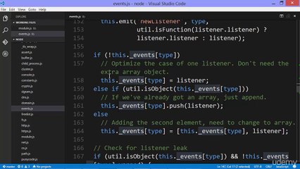 Learn and Understand NodeJS 034 - The Node Event Emitter - Part 2