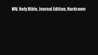 Read NIV Holy Bible Journal Edition Hardcover Ebook Free
