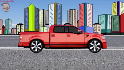 Детские машинки. Пикап. Мультик-пазл для самых маленьких