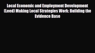 [PDF] Local Economic and Employment Development (Leed) Making Local Strategies Work: Building