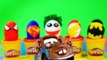 Play Doh Surprise Eggs Superhero Kinder Surprise Batman Joker Superman Spiderman Flash Cars 2 Toys