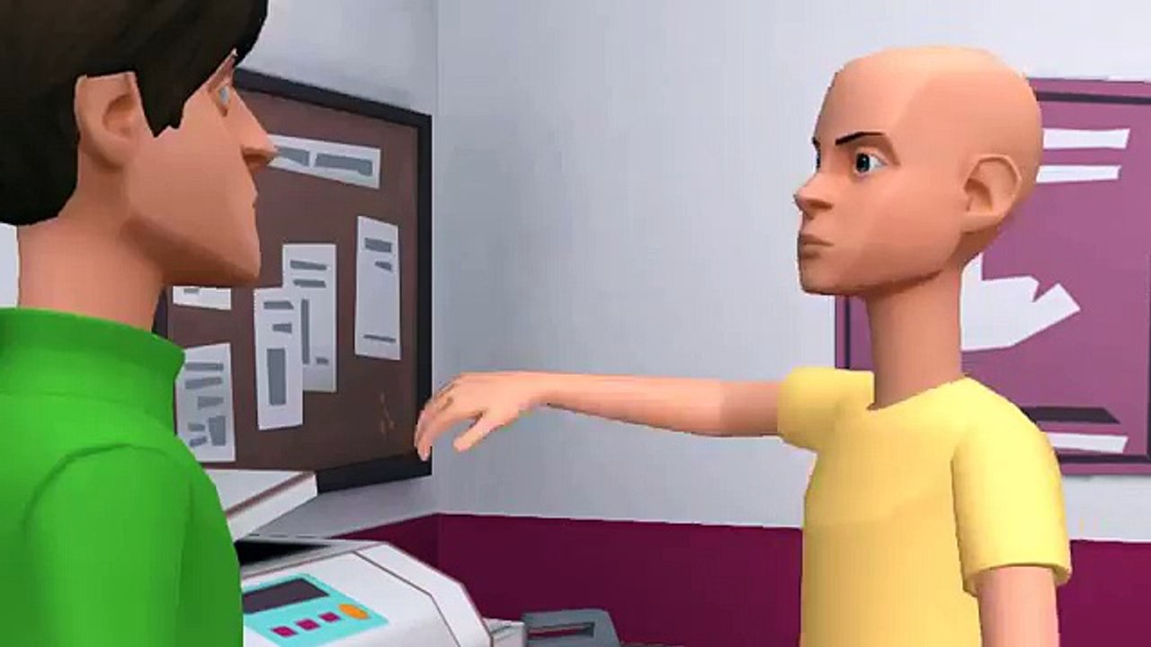 Caillou Slaps His Father And Gets Grounded (First Plotagon Video)