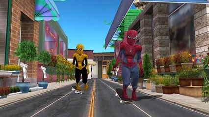 Yellow Spiderman Vs Spiderman Cartoons Singing Finger Family Nursery Rhymes For Children