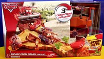 Disney Cars Toys Escape from Frank Track Set Lightning McQueen Mater Tractor Tipping Launc