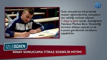 Sınav sonucuma itiraz edebilir miyim?